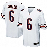 Nike Men & Women & Youth Bears #6 Jay Cutler White Team Color Game Jersey,baseball caps,new era cap wholesale,wholesale hats